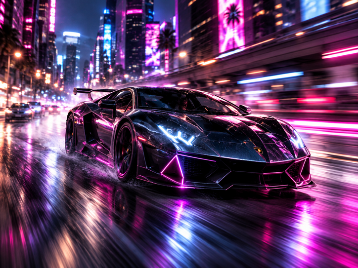 AI automotive artwork